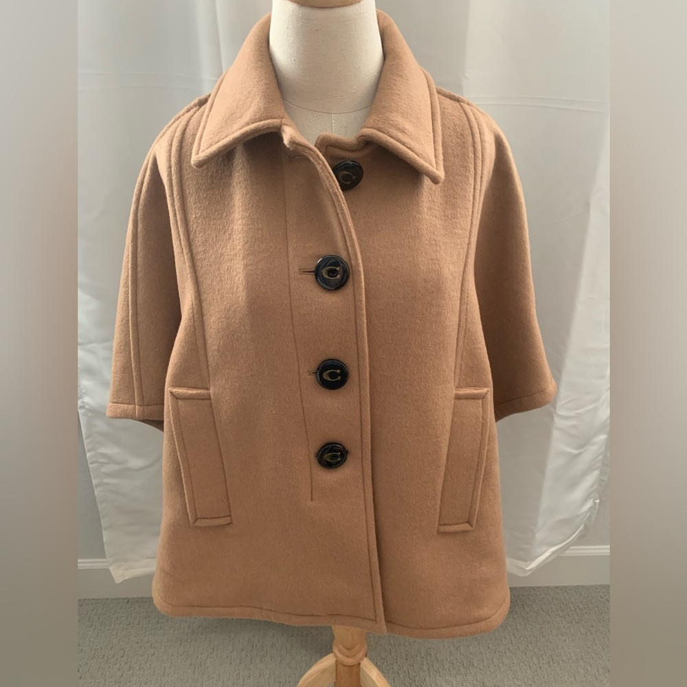 Coach wool cape